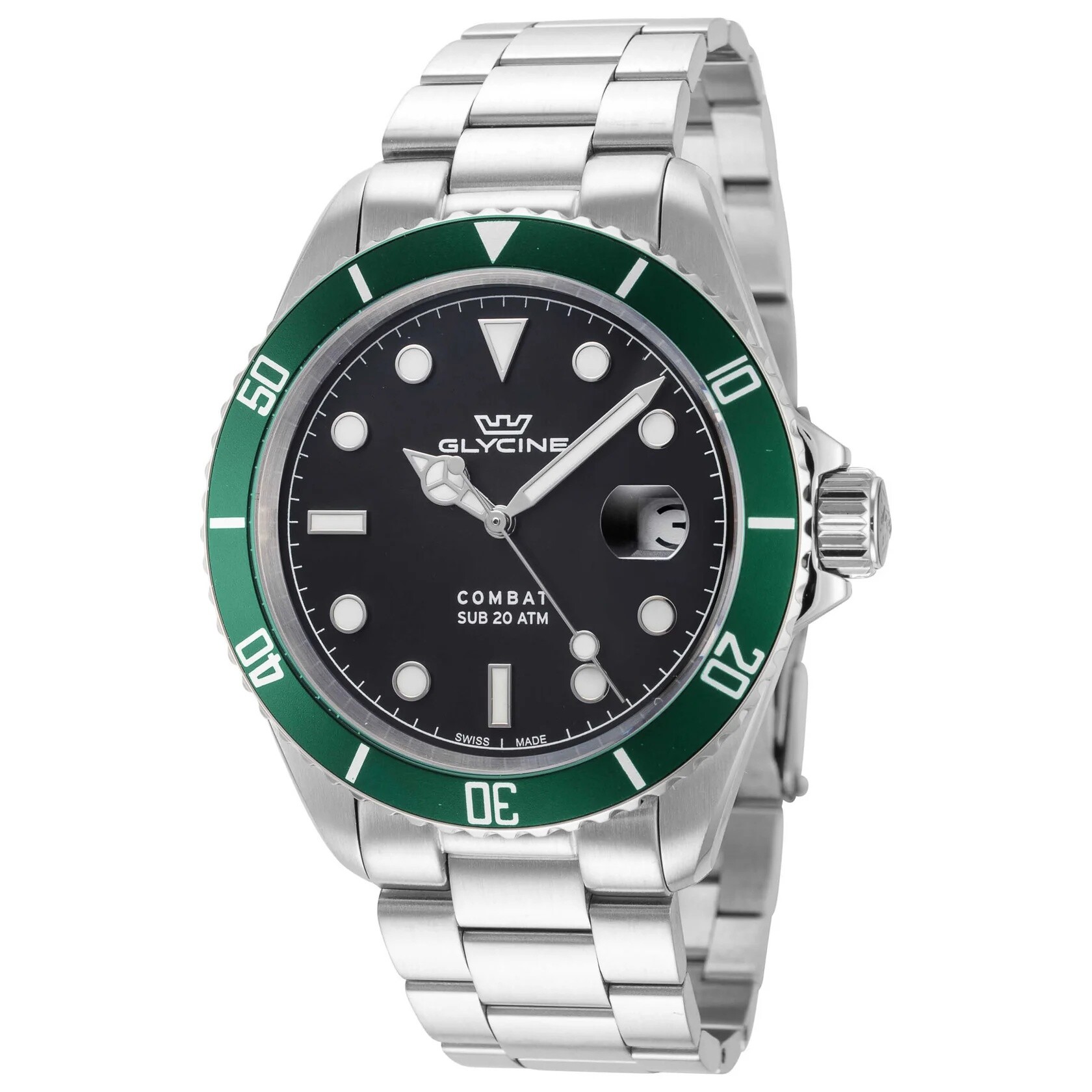 Glycine Combat Quartz Black Dial Men's Watch GL1061
