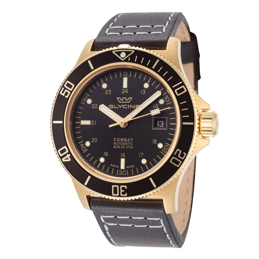 Glycine Combat Sub Automatic Charcoal Dial Men's Watch GL0424