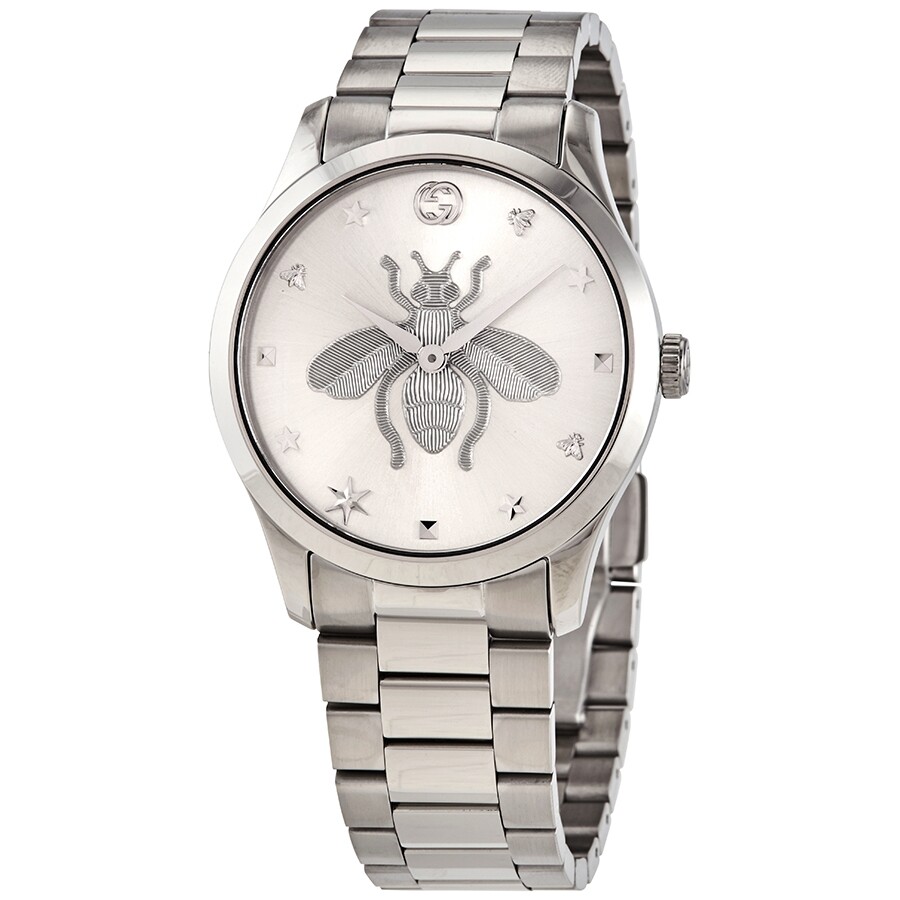 腕時計その他 GUCCI Woman Watch Silver YA126388 Gucci G-Timeless Automatic Black Dial Men's Watch YA126388