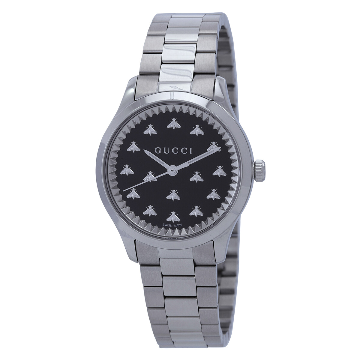Gucci G-Timeless Quartz Black Dial Ladies Watch YA1265034