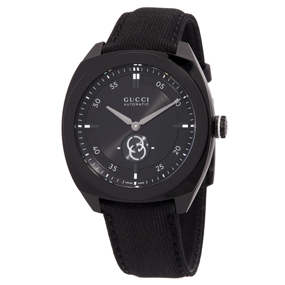 Gucci Interlocking G Automatic Black Dial Men's Watch YA142330