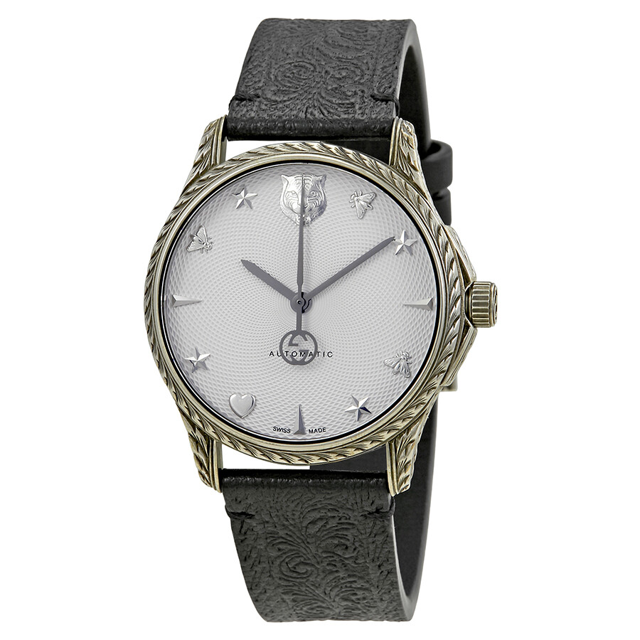 Gucci Le Marche Des Merveilles Silver Dial Automatic Men's Watch YA1264004