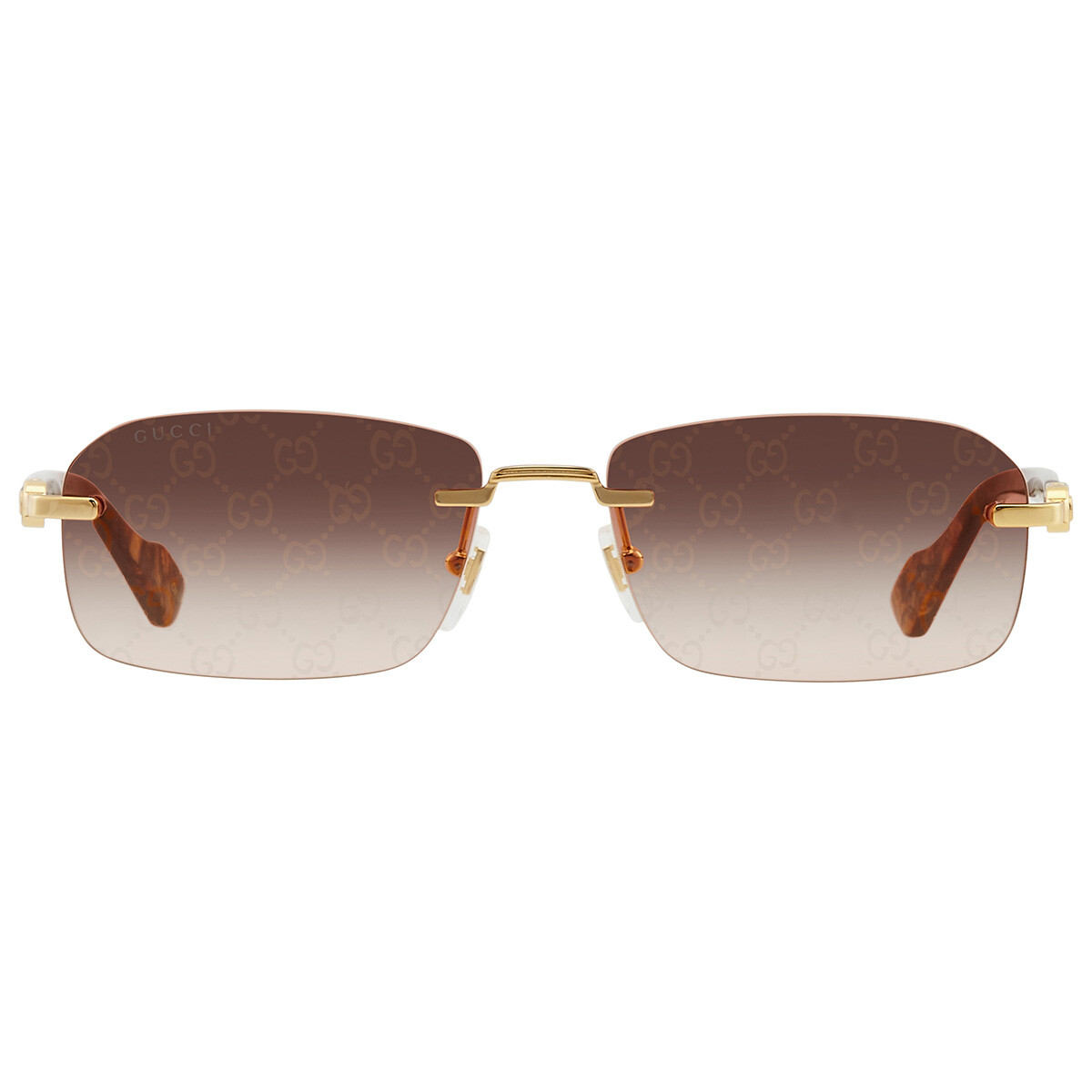 Gucci Blue Gradient Square Ladies Sunglasses GG0443S 001 60