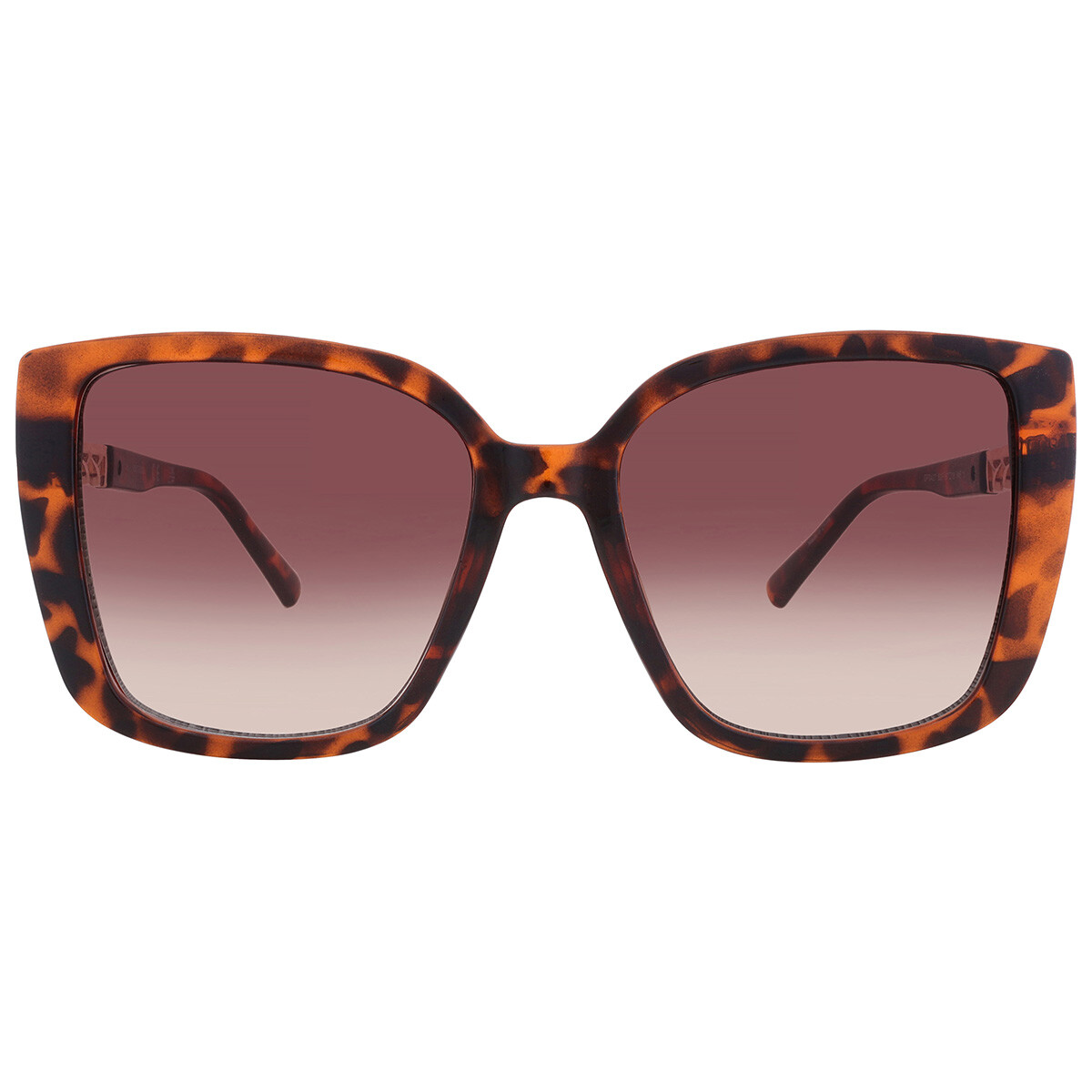 GUESS Factory - Occhiali Da Sole Oversized Quadrati Donna, Marrone, Modello GF6138 01B 55 19 140, Categoria 3 - 6