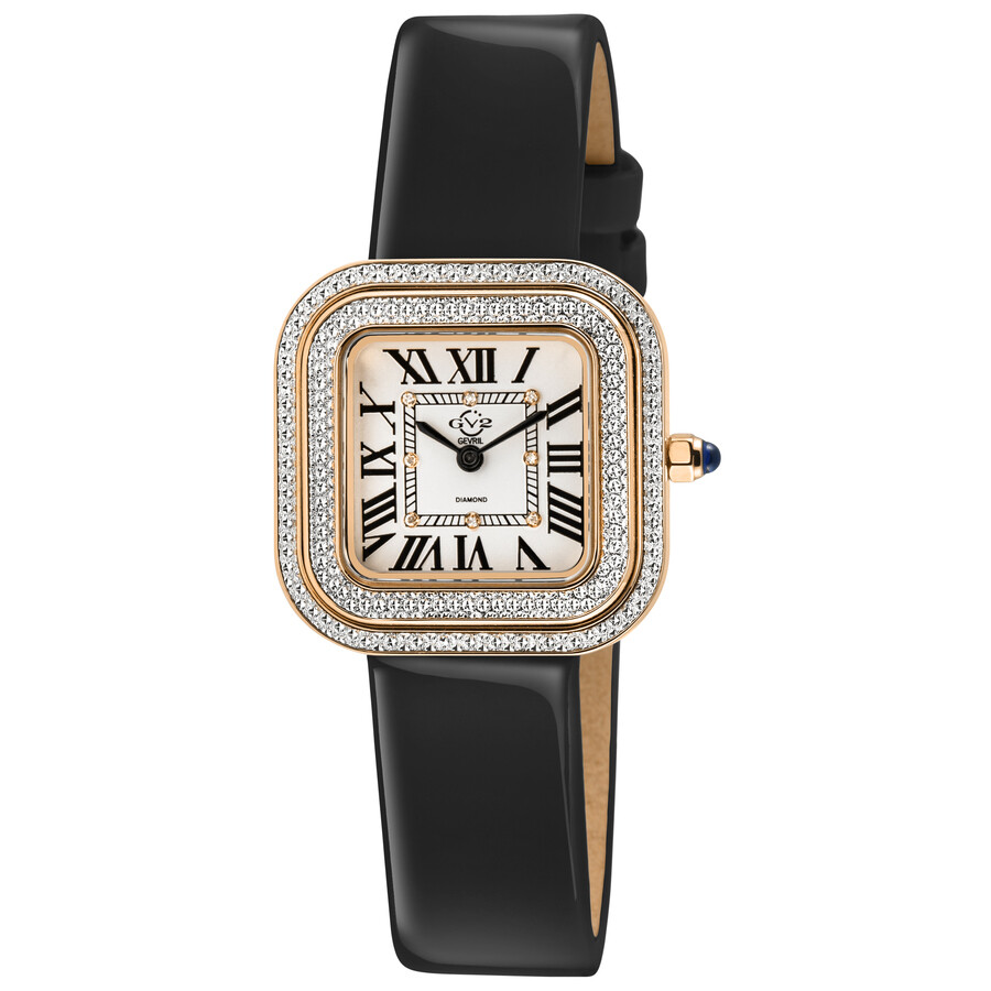 GV2 by Gevril Bellagio Quartz White Dial Ladies Watch 12131