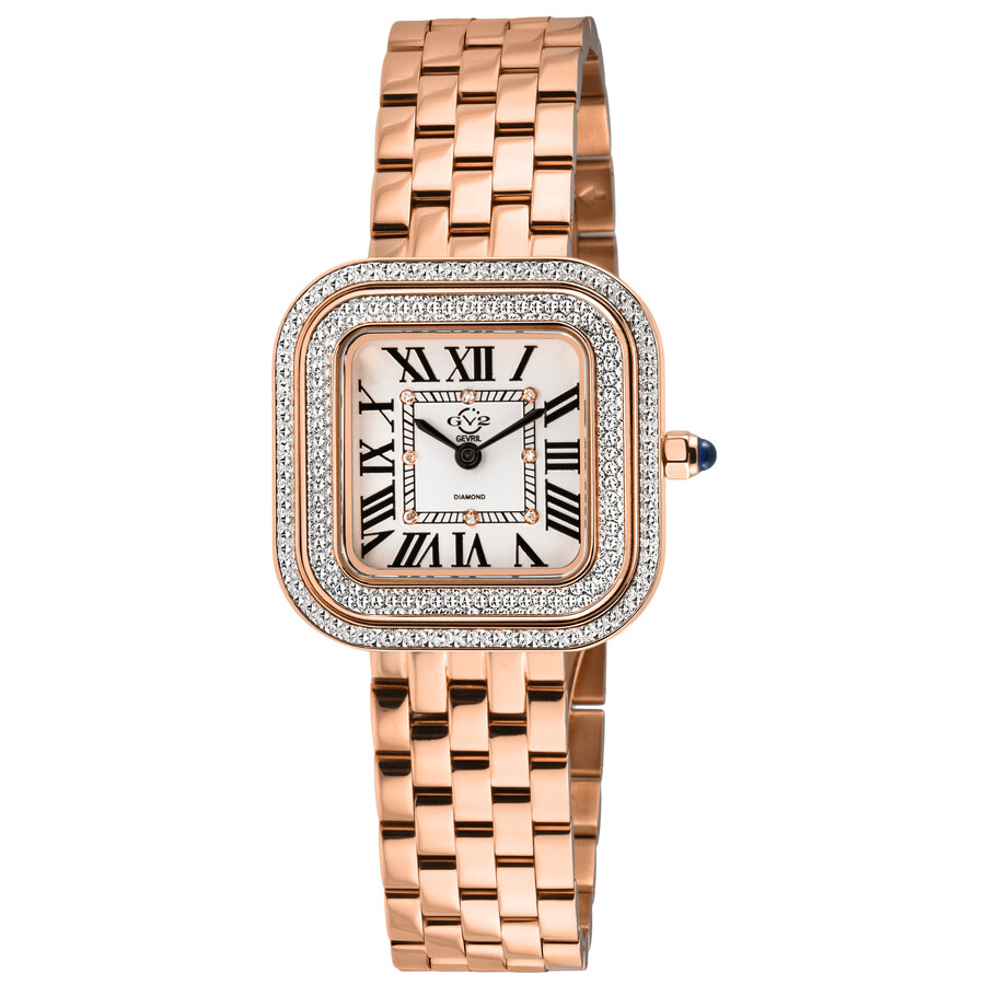 GV2 by Gevril Bellagio Quartz White Dial Ladies Watch 12131B