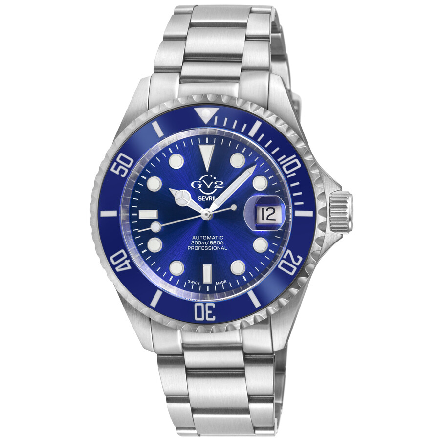 GV2 by Gevril Liguria Automatic Blue Dial Men's Watch 42143