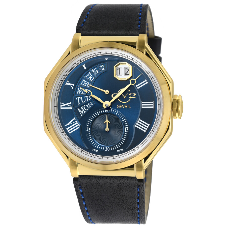 GV2 by Gevril Marchese Quartz Blue Dial Men's Watch 42424
