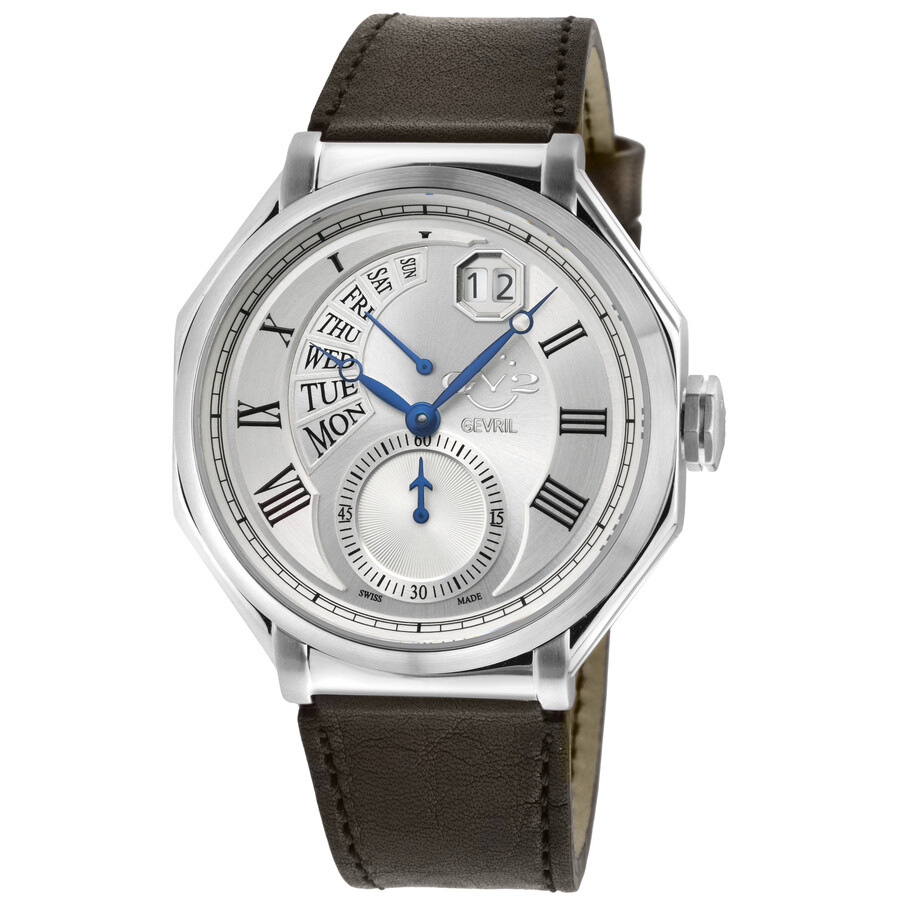 GV2 by Gevril Marchese Quartz Silver Dial Men's Watch 42420