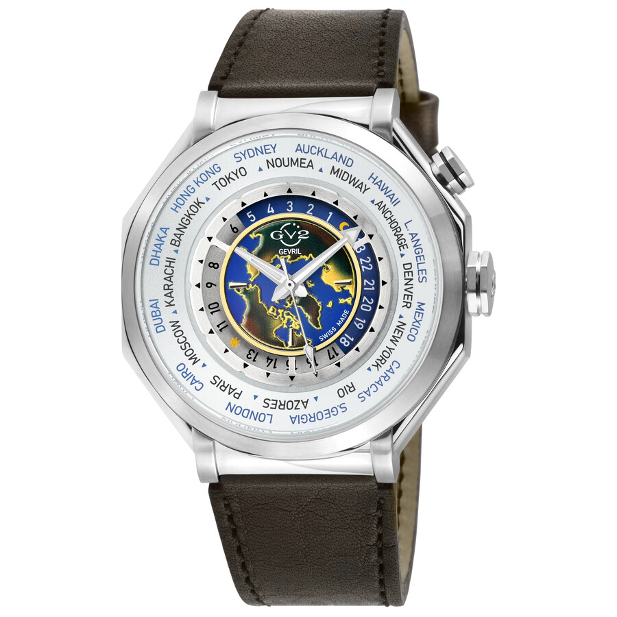 GV2 by Gevril Marchese Quartz White Dial Men's Watch 42430