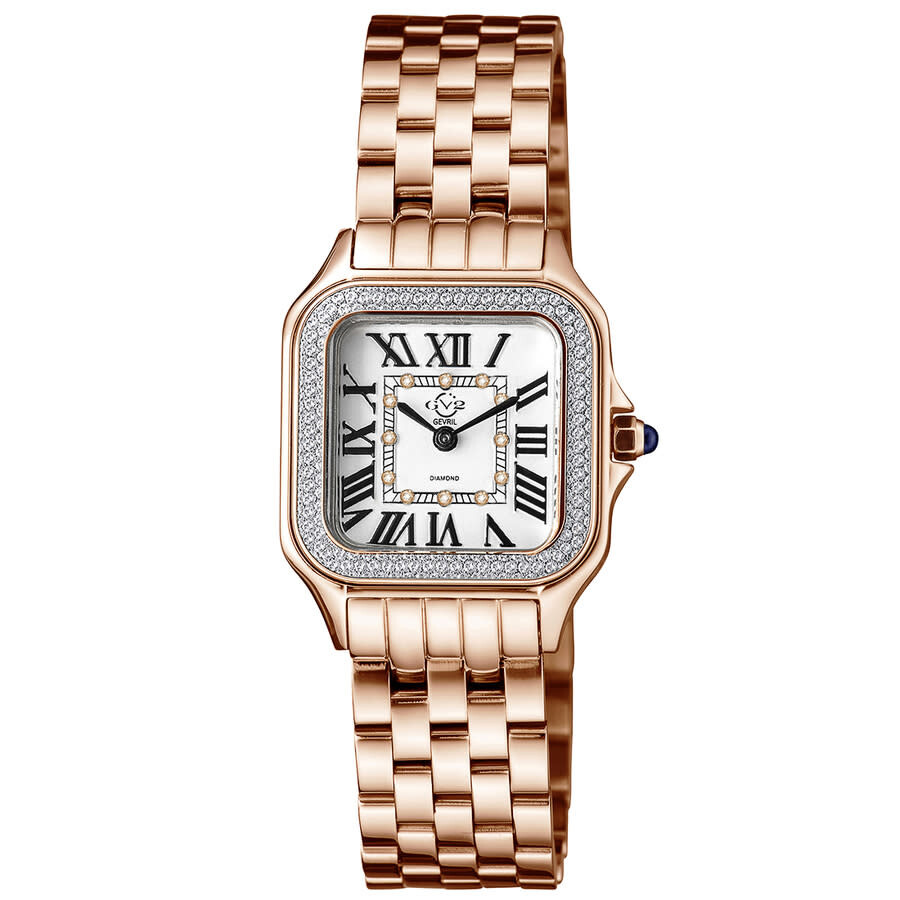 GV2 by Gevril Milan Quartz White Dial Ladies Watch 12111B
