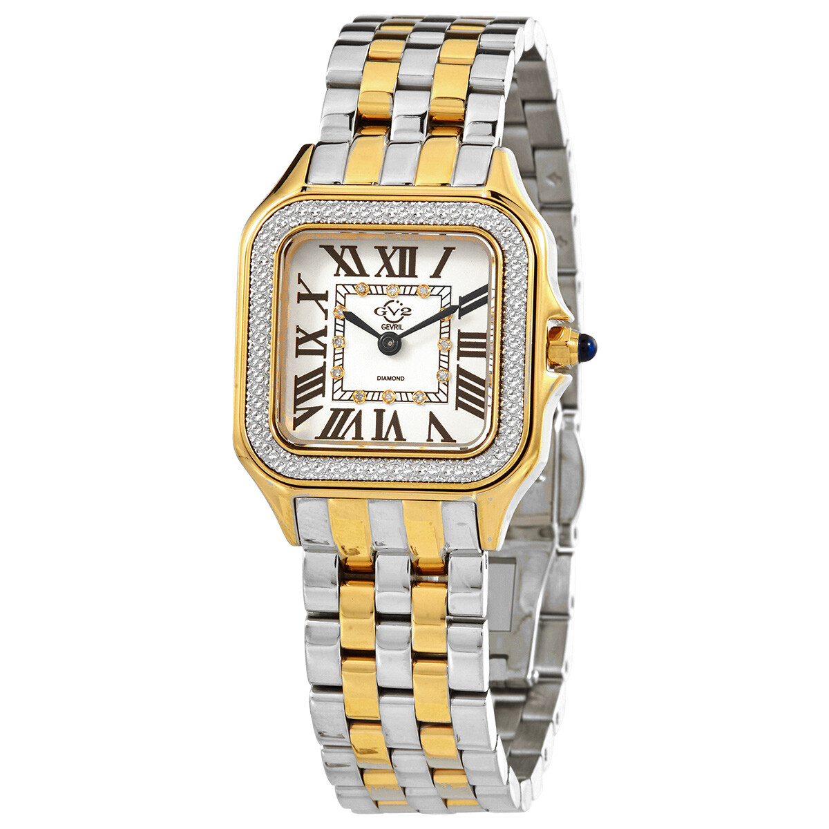 GV2 by Gevril Milan Quartz White Dial Ladies Watch 12113B