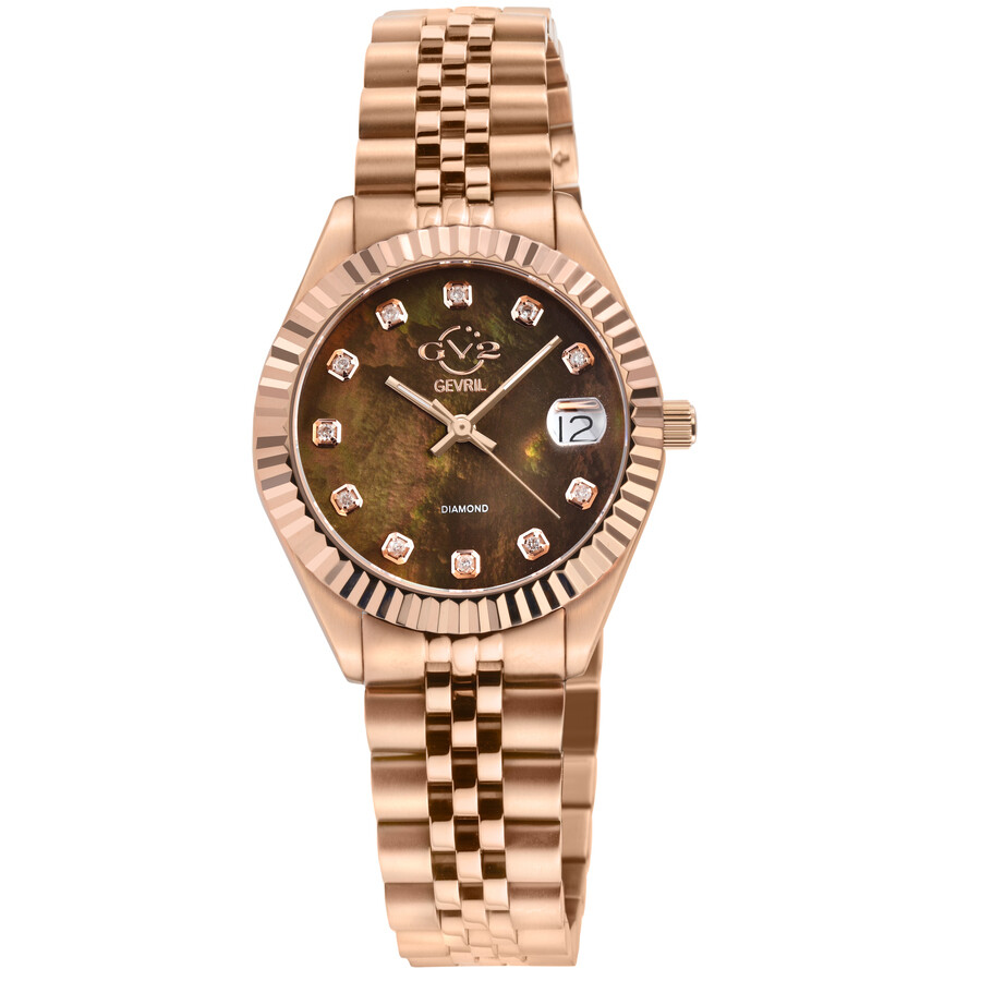 GV2 by Gevril Naples Quartz Diamond Ladies Watch 12401