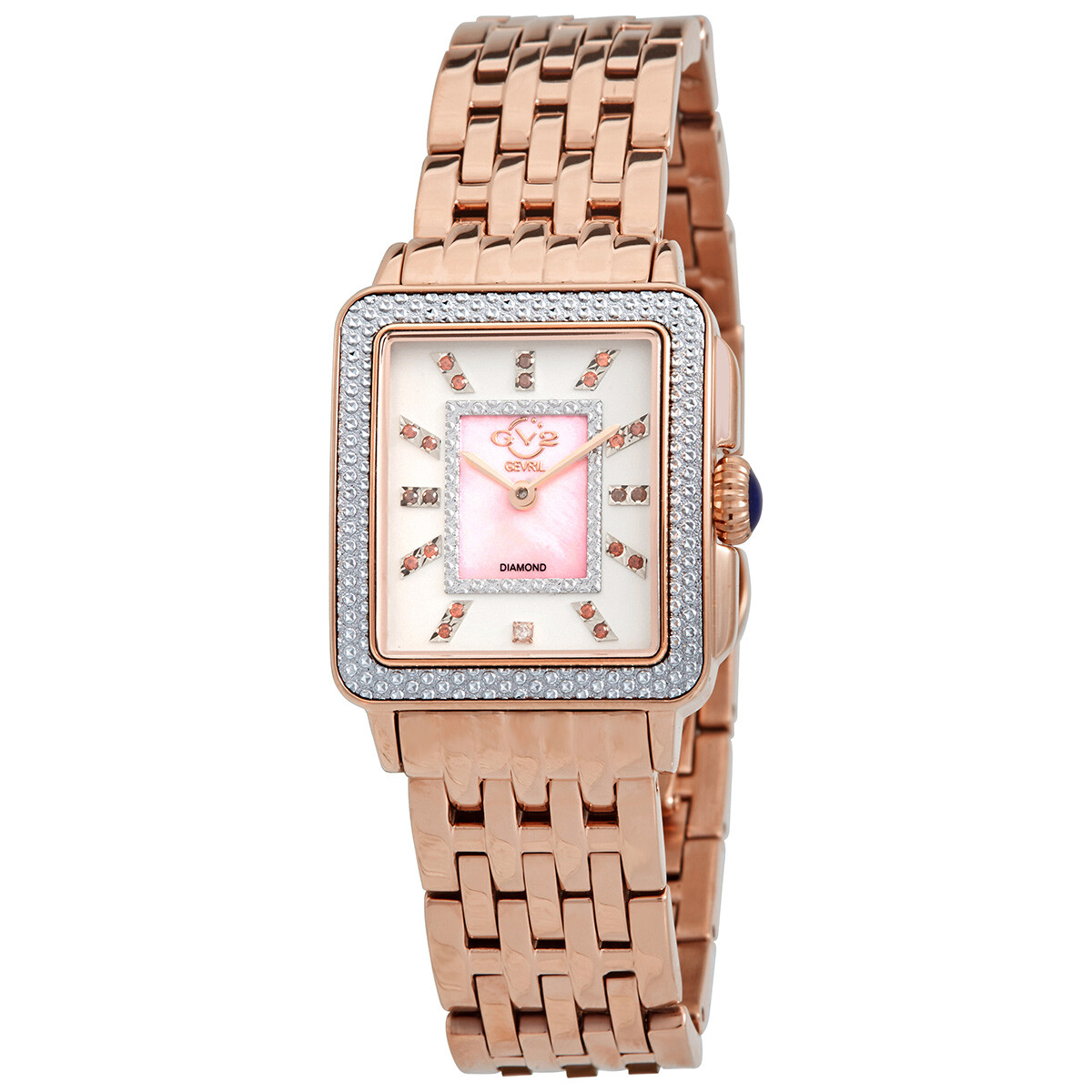 GV2 by Gevril Padova Gemstone Quartz Diamond Ladies Watch 12336B