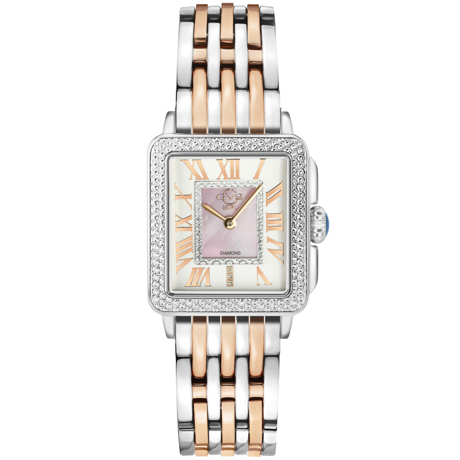 GV2 by Gevril Padova Quartz Diamond White Dial Ladies Watch 12302B