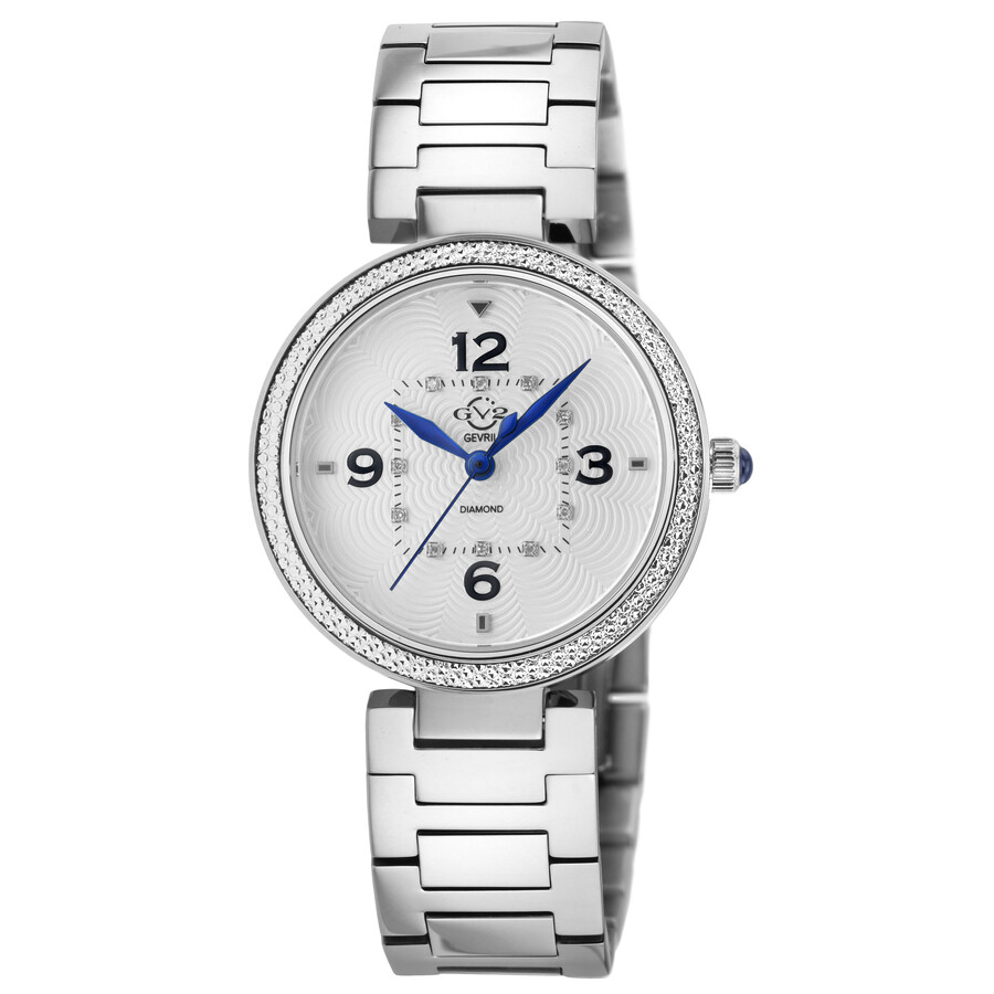 GV2 by Gevril Piemonte White Dial Ladies Watch 14200B