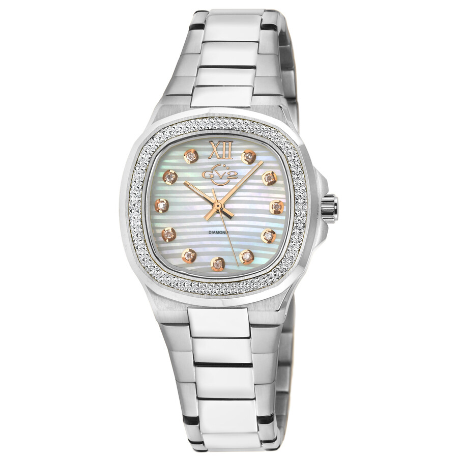 GV2 by Gevril Potente Quartz Diamond Ladies Watch 18201B