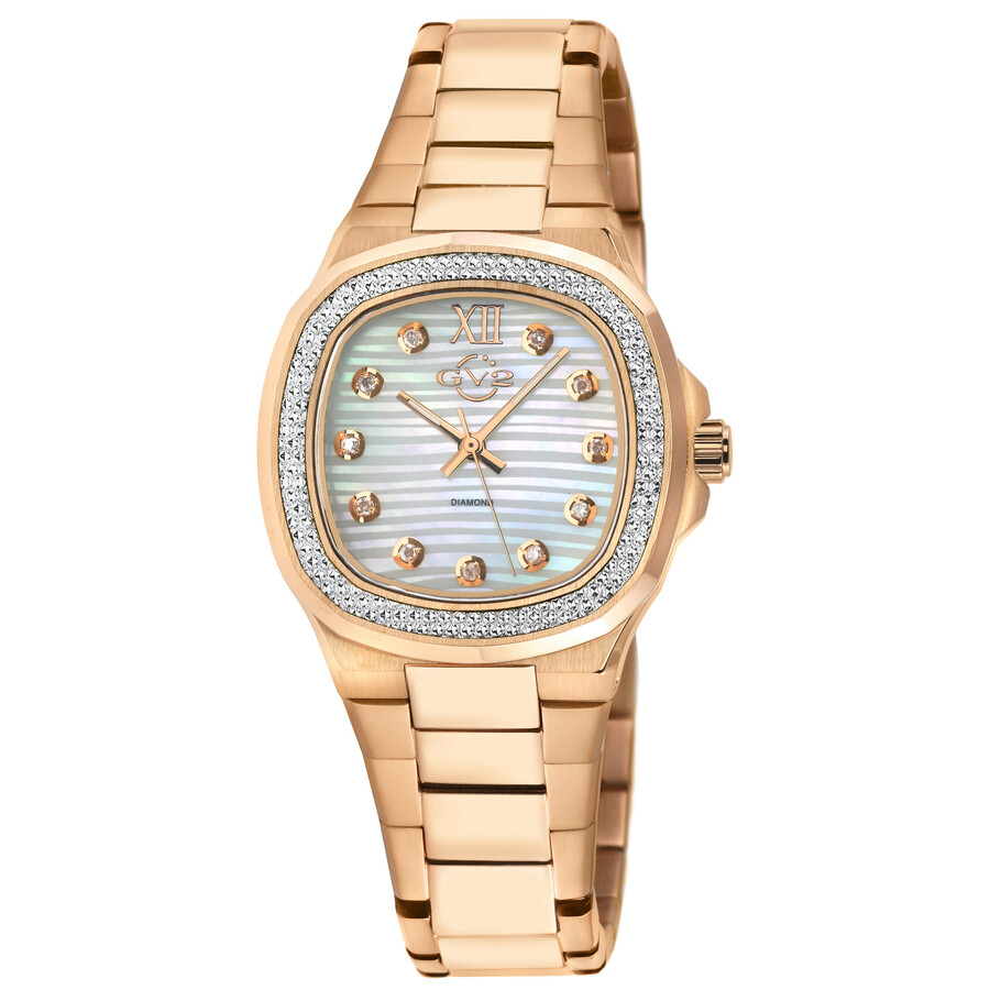 GV2 by Gevril Potente Quartz Diamond Ladies Watch 18202B
