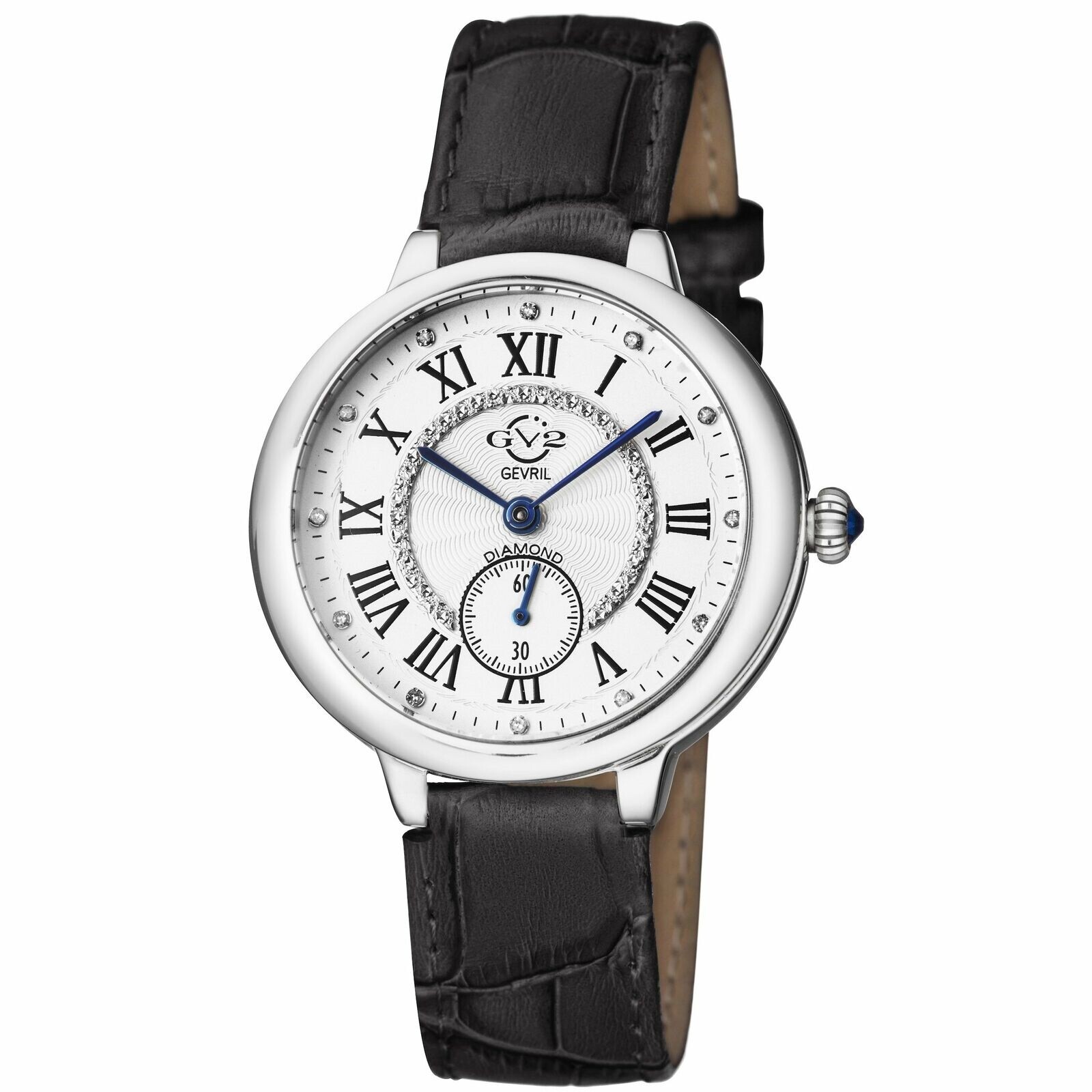 GV2 by Gevril Rome Quartz White Dial Ladies Watch 12200