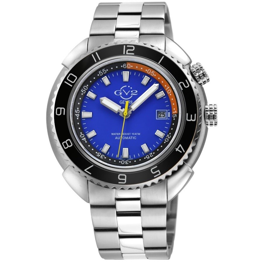 GV2 by Gevril Squalo Blue Dial Men's Watch 42401