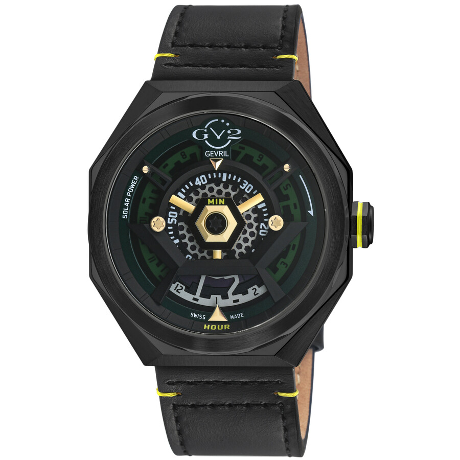GV2 by Gevril Stella Solare Green Dial Men's Watch 43803