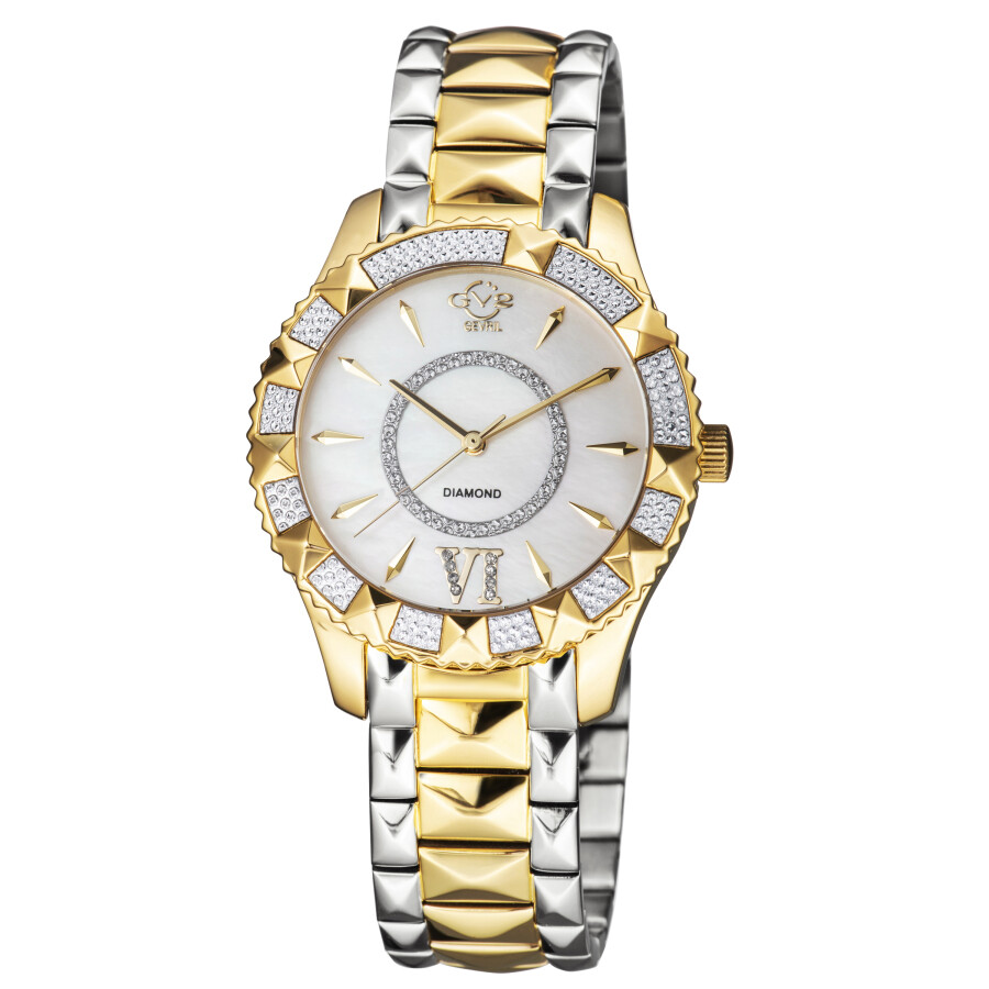 GV2 by Gevril Venice Quartz White Dial Ladies Watch 11714-425
