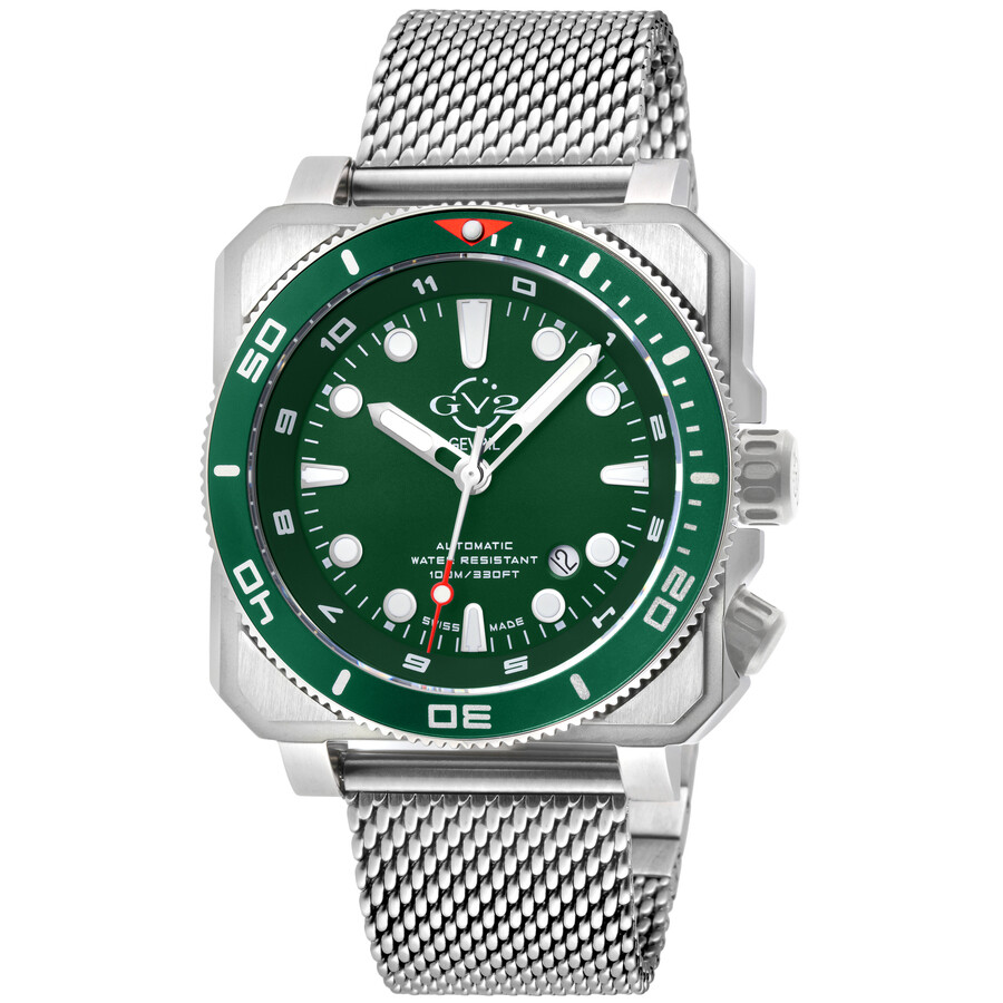 GV2 by Gevril XO Submarine Automatic Green Dial Men's Watch 4540B