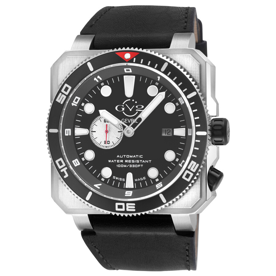 GV2 by Gevril Xo Submarine Black Dial Men's Watch 4561