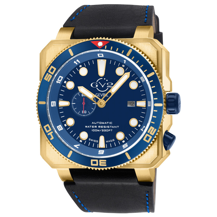 GV2 by Gevril Xo Submarine Blue Dial Men's Watch 4565