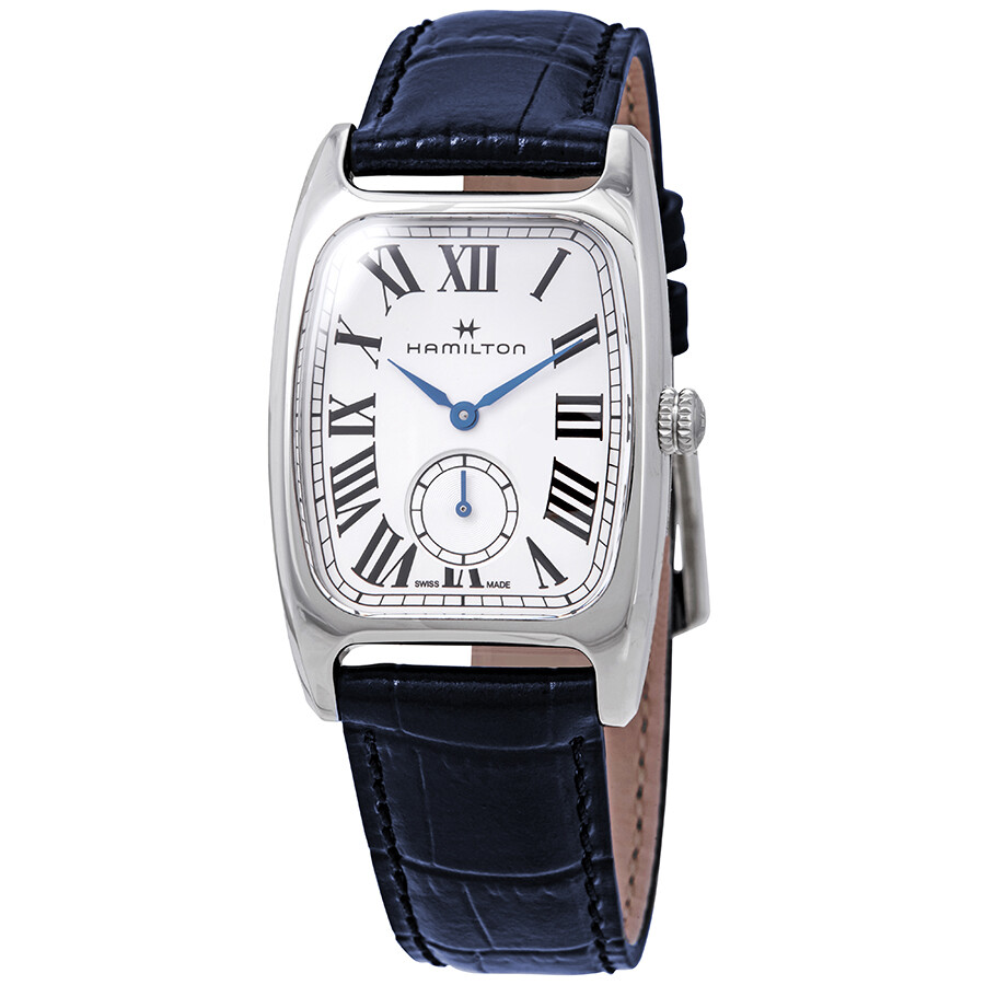 Hamilton Boulton L Silver Dial Blue leather Ladies Watch H13421611