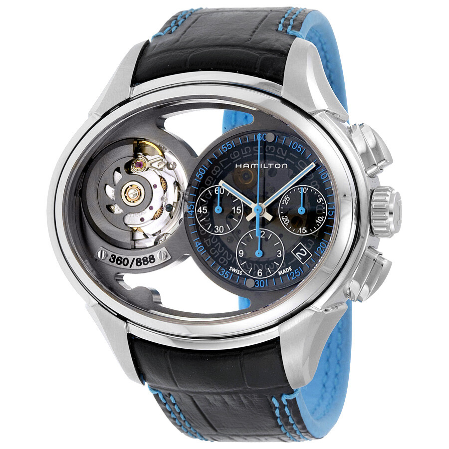 Hamilton Jazzmaster Face 2 Face Leather Strap Automatic Men's Watch H32856705