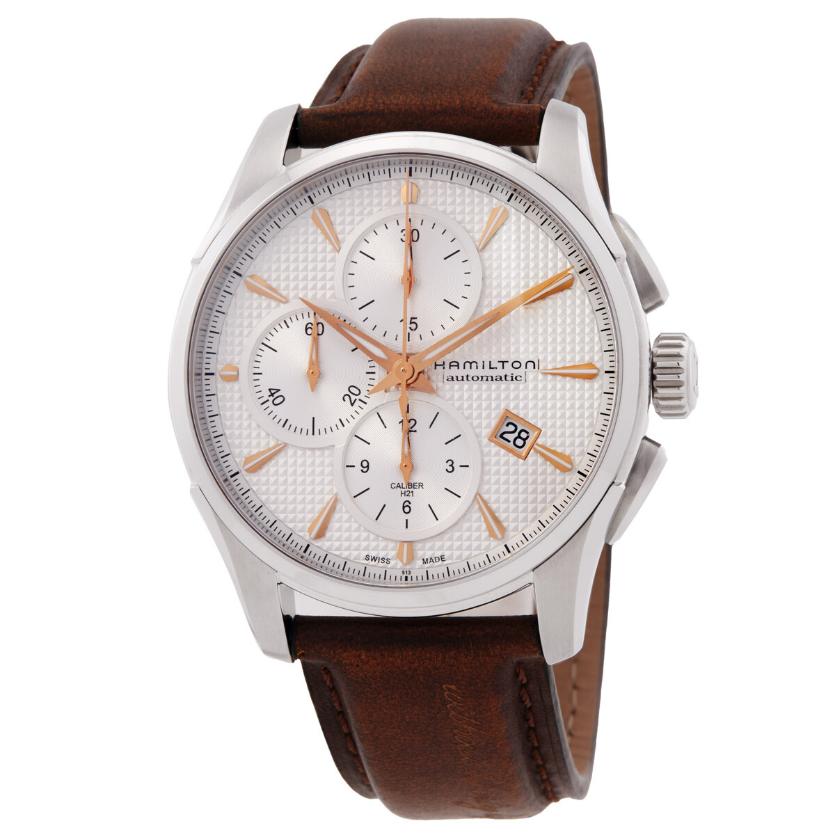 Hamilton Jazzmaster Spirit of Liberty Chronograph Automatic Silver Dial Men's Watch H32596551