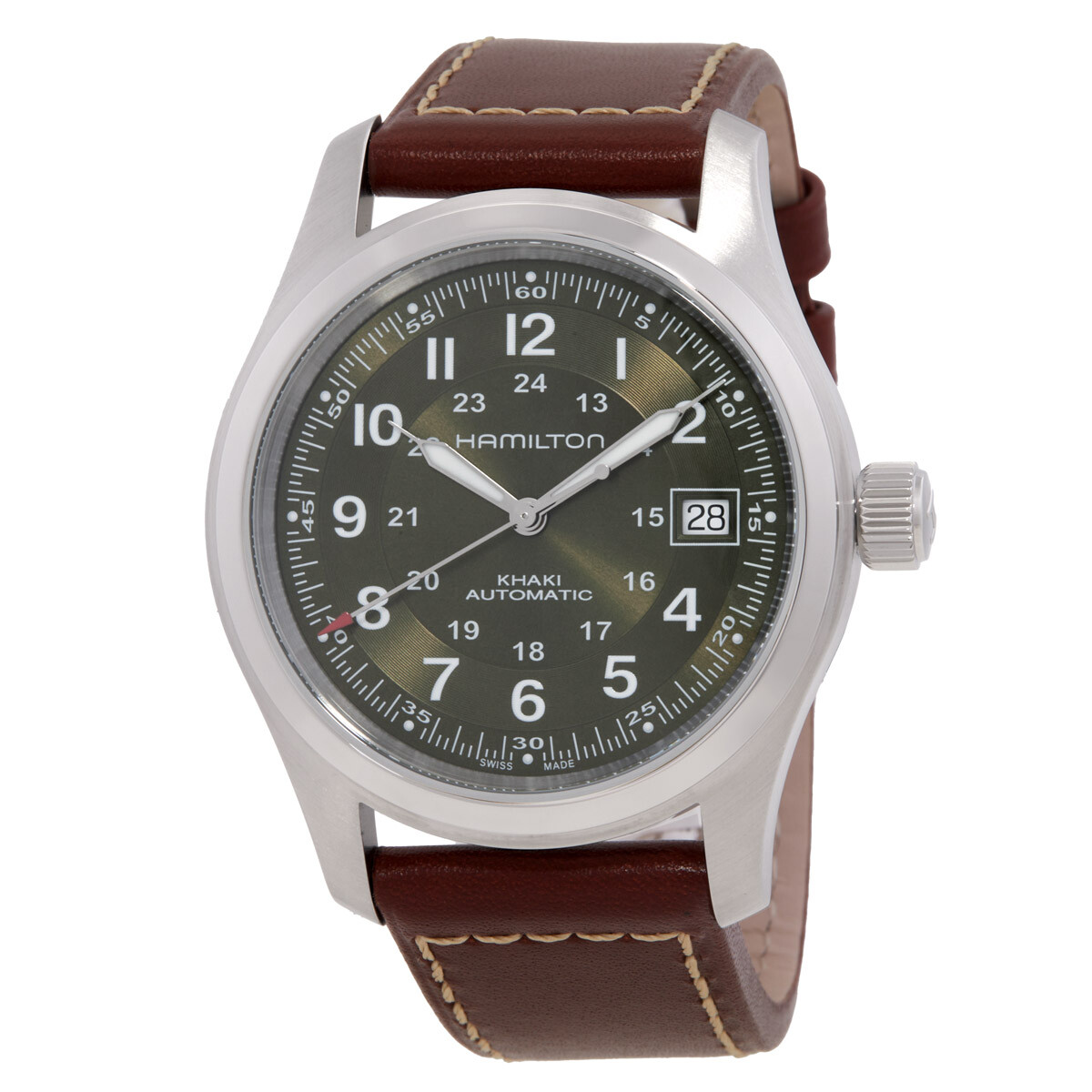 Hamilton Khaki Field Automatic Green Dial Men's Watch H70455560