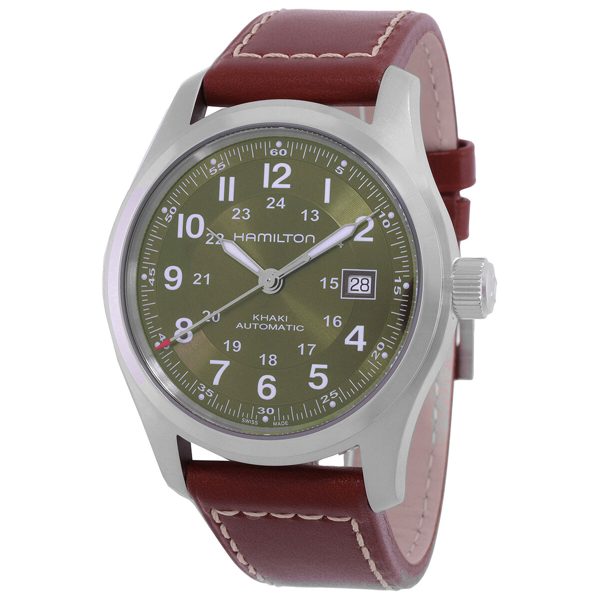 Hamilton Khaki Field Automatic Green Dial Watch H70605560