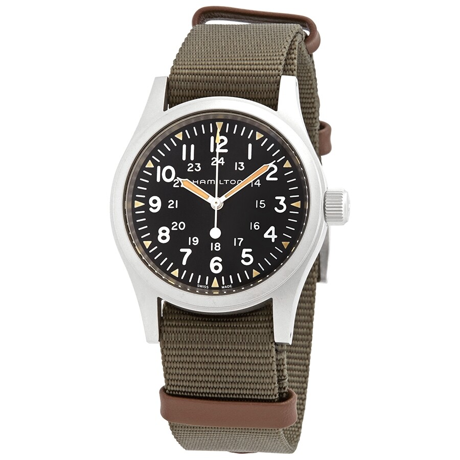 Hamilton Khaki Field Hand Wind Black Dial Men's Watch H69439931