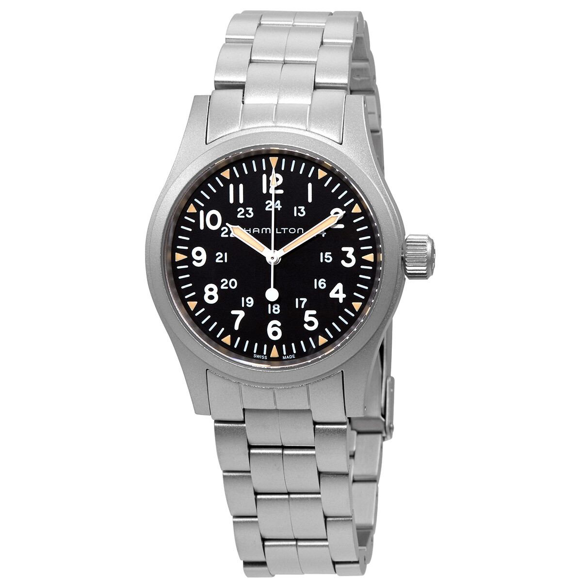 Hamilton Khaki Field Hand Wind Black Dial Men's Watch H69439131
