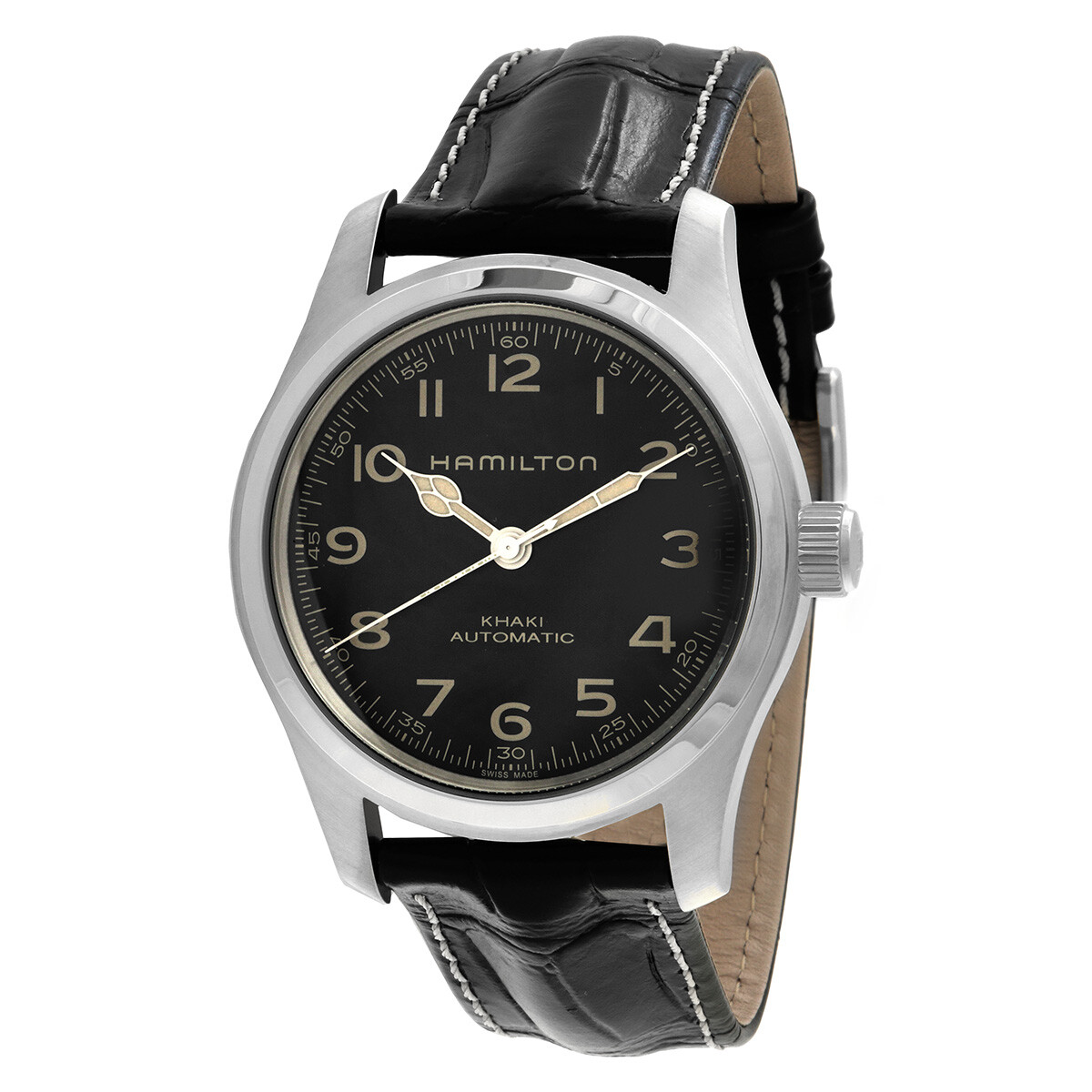 Hamilton Khaki Field Murph Automatic Black Dial Men's Watch Bundle H70605732