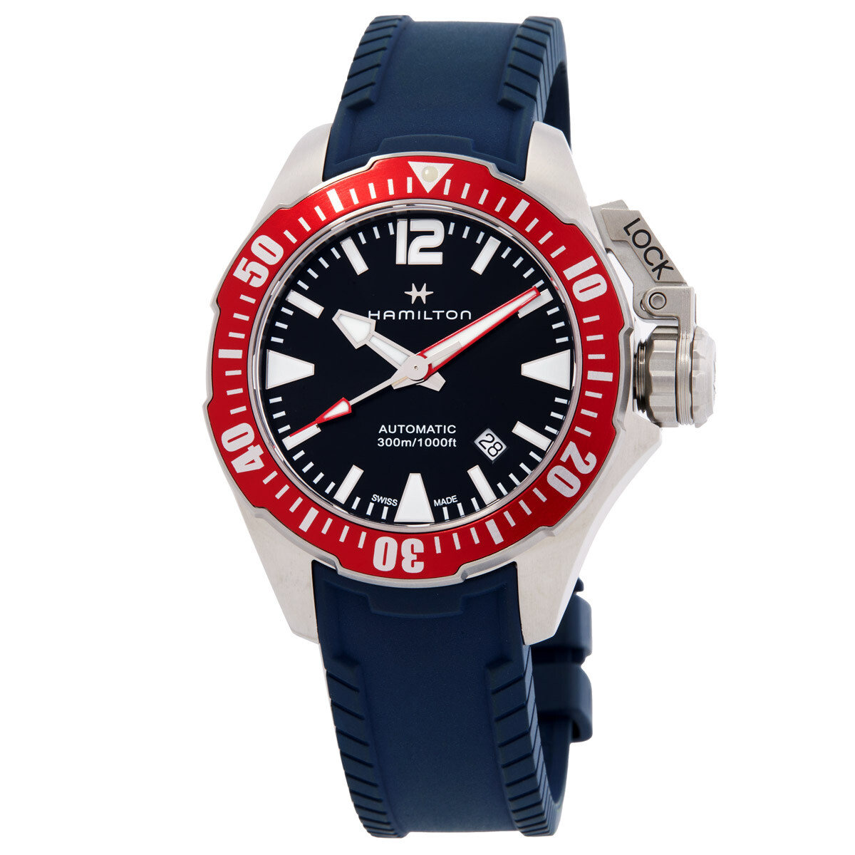 Hamilton Khaki Navy Automatic Black Dial Men's Watch H77725335BL