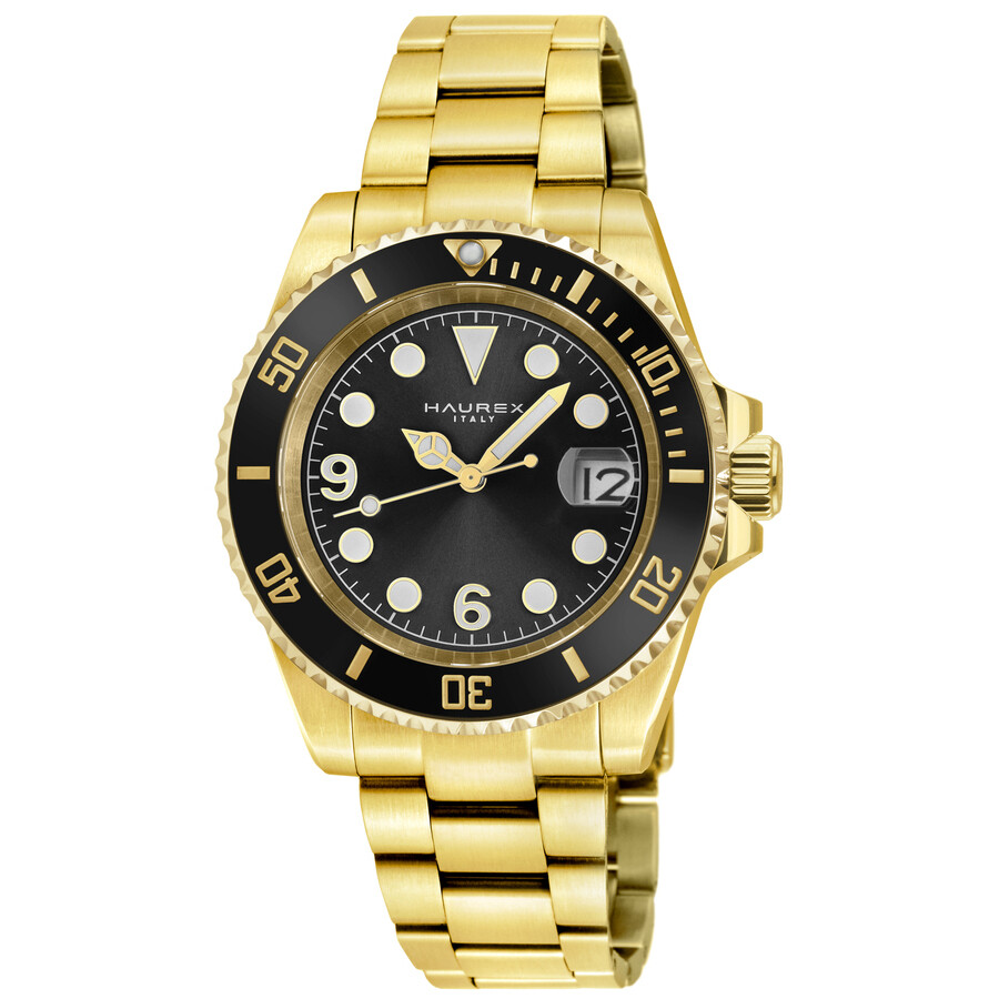 Haurex Italy Barracuda Automatic Black Dial Men's Watch 4Y512UNN