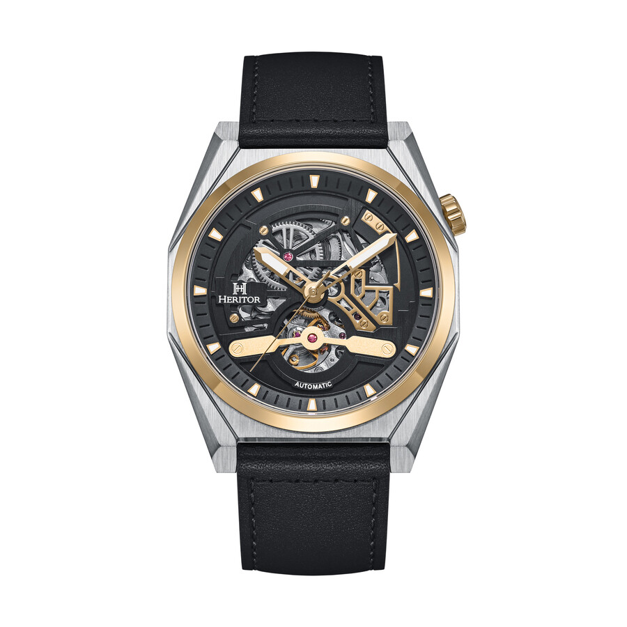 Heritor Amadeus Automatic Black Dial Men's Watch HERHS3403