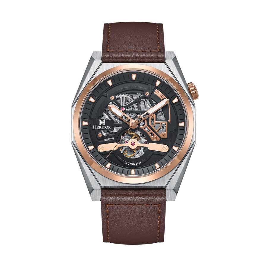 Heritor Amadeus Automatic Black Dial Men's Watch HERHS3404
