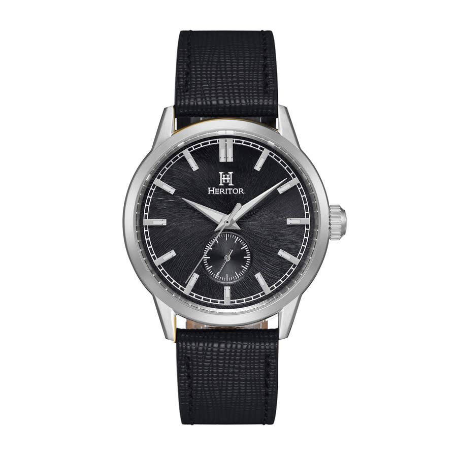 Heritor Argento Automatic Black Dial Men's Watch HERHS3801
