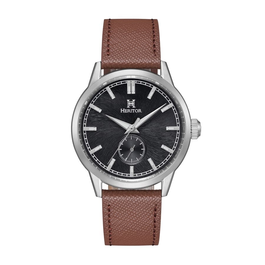 Heritor Argento Automatic Black Dial Men's Watch HERHS3805