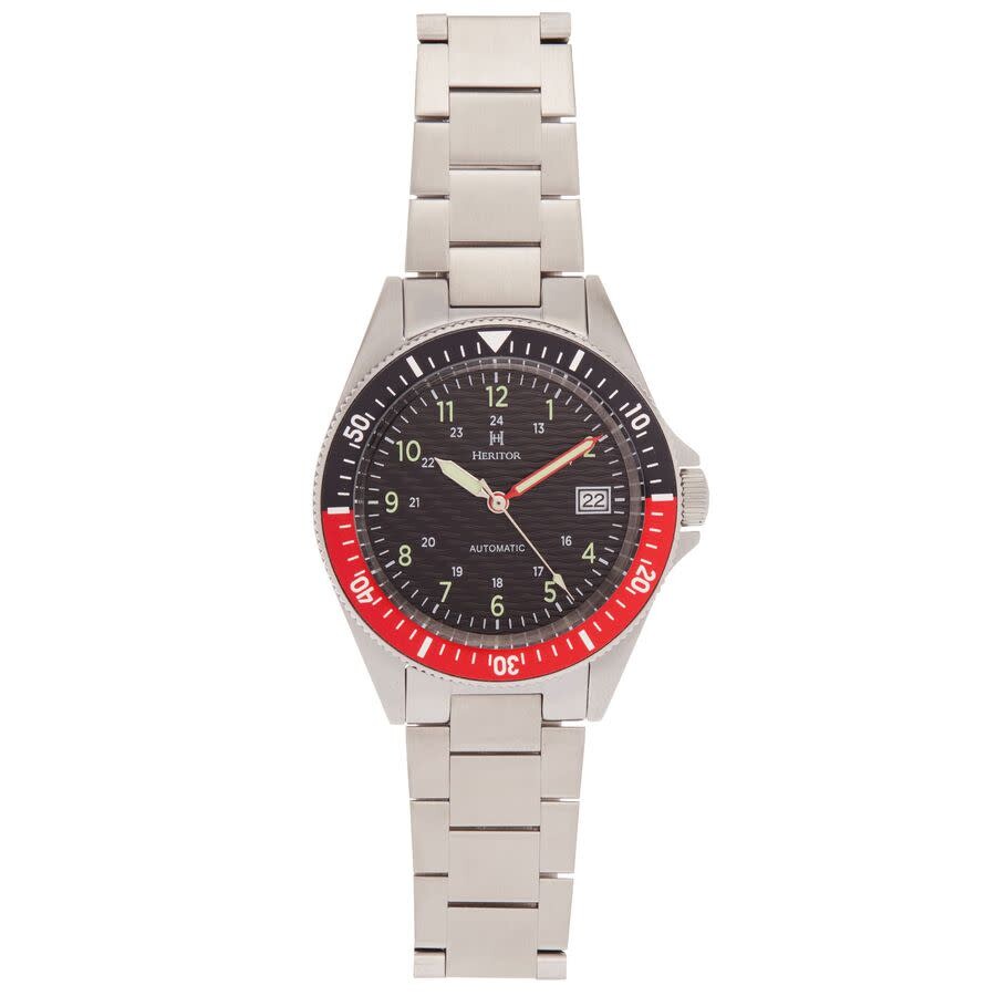 Heritor Calder Black Dial Men's Watch HERHS2803