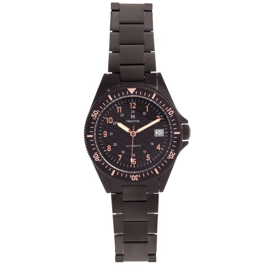Heritor Calder Black Dial Men's Watch HERHS2805