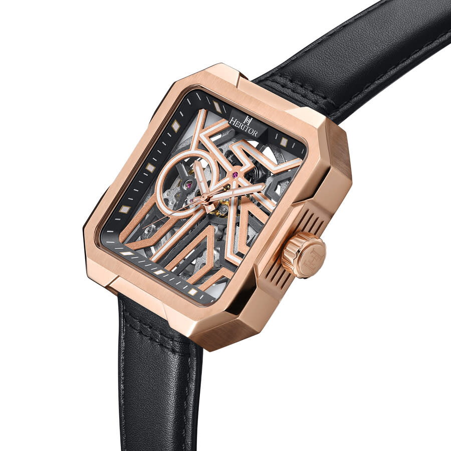 Heritor Campbell Rose Gold-tone Dial Men's Watch HERHS3303