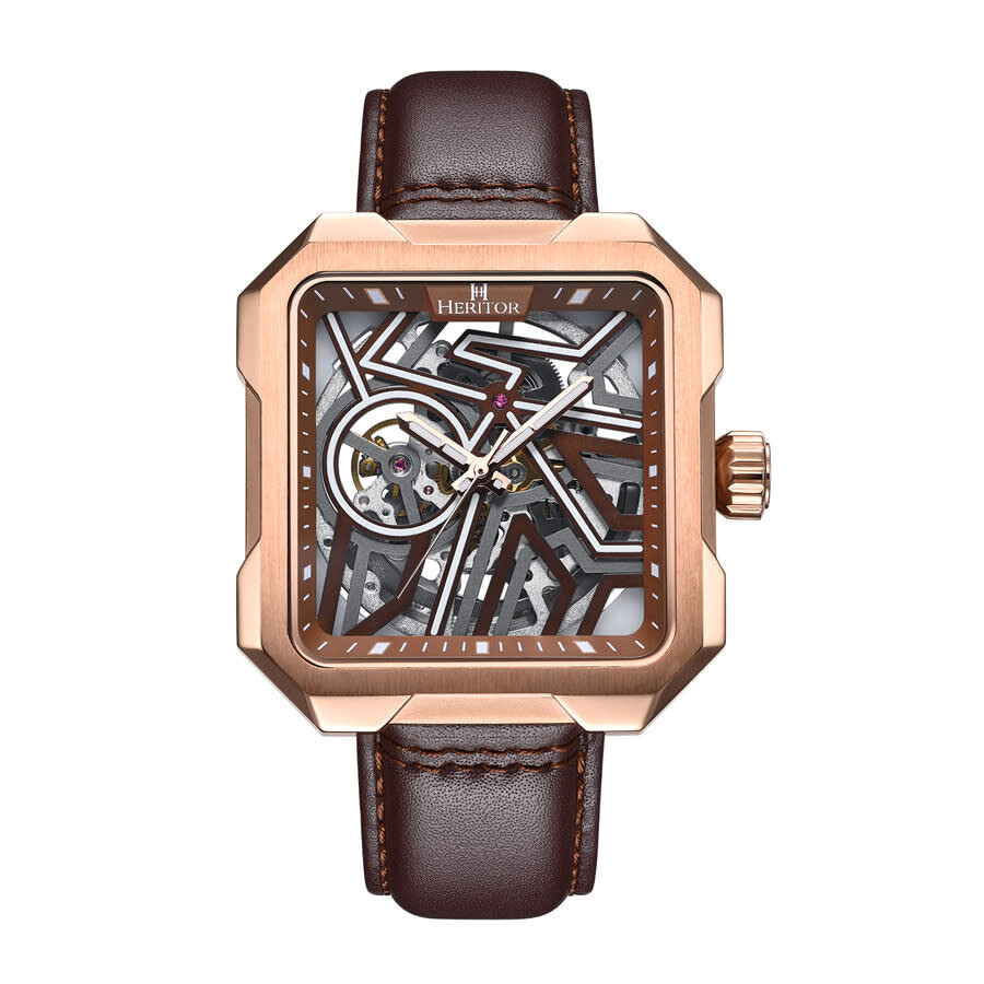 Heritor Campbell Rose Gold-tone Dial Men's Watch HERHS3304