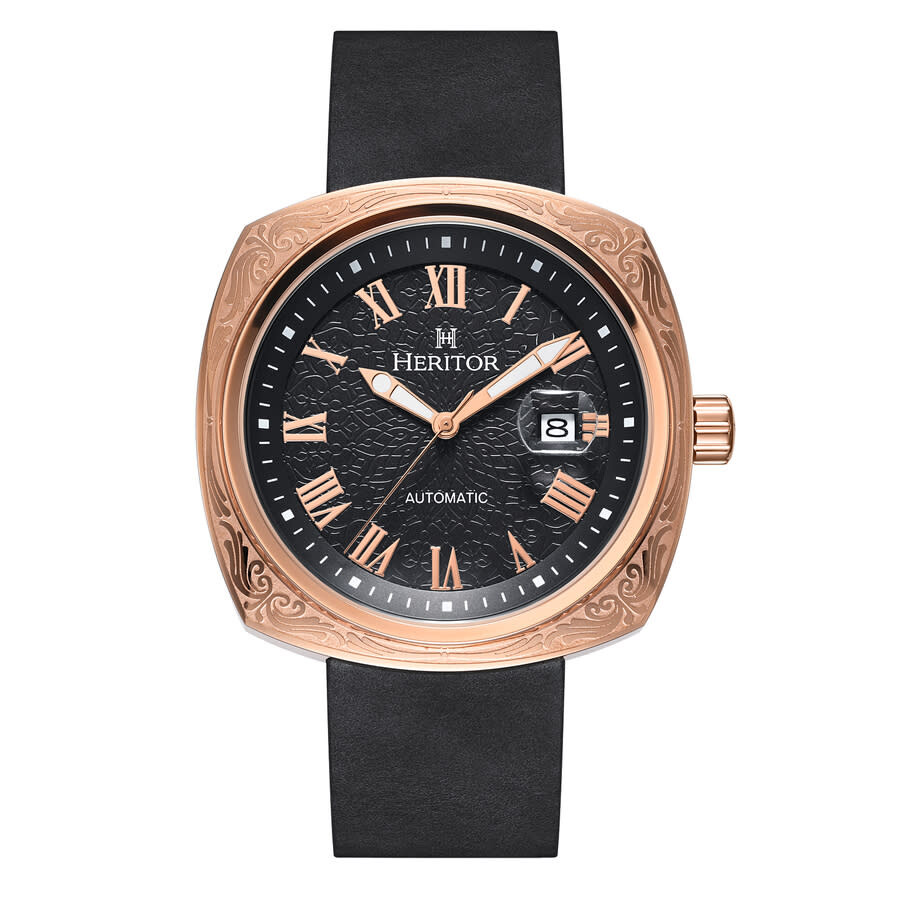 Heritor Davenport Black Dial Men's Watch HERHS3205