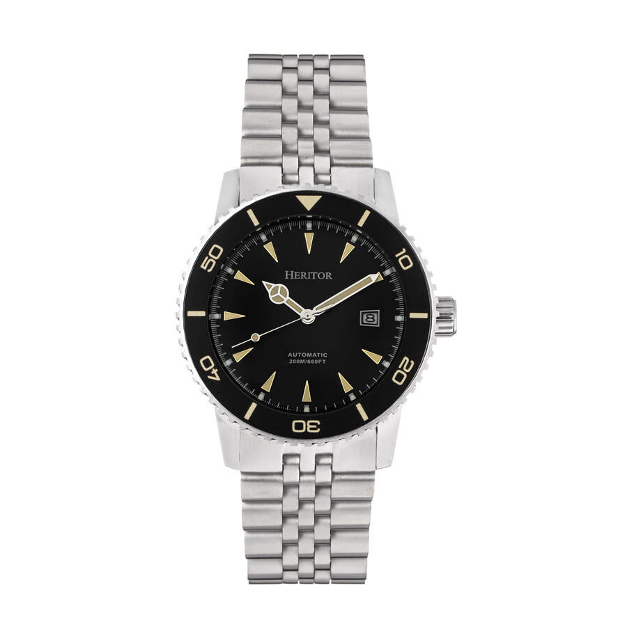 Heritor Hurst Black Dial Automatic Men's Watch HERHS1901