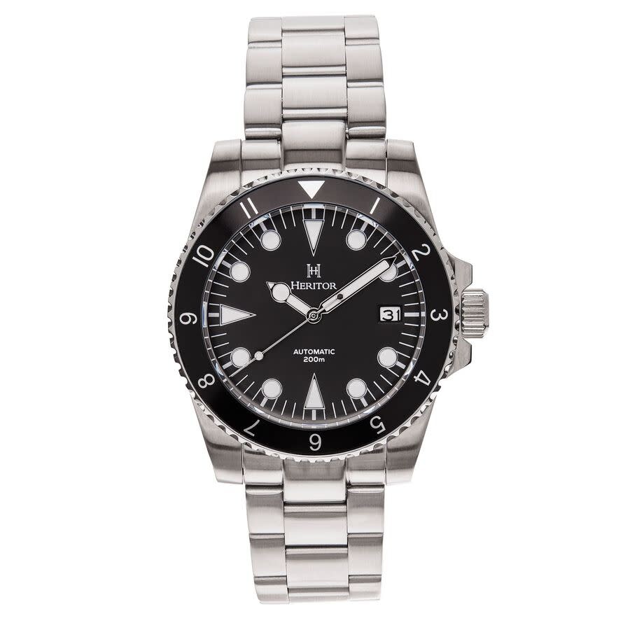 Heritor Luciano Automatic Black Dial Men's Watch HERHS1501